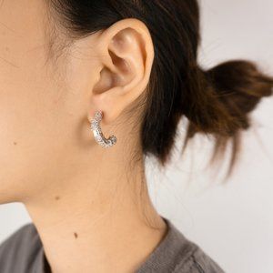 Crystal Hoop Earrings